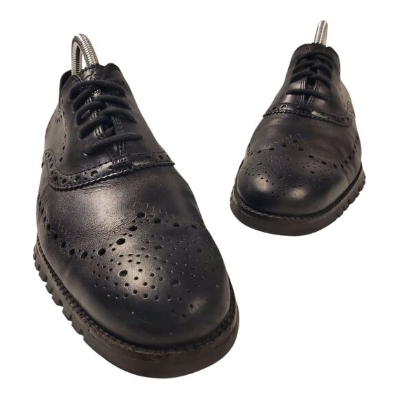 COLE HAAN Shoes ZERØGRAND Mens Size 8.5 Black Oxford Wingtip Sneaker C20719 main image 6